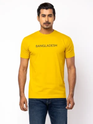 Yellow Tie-Dyed Cotton T-Shirt